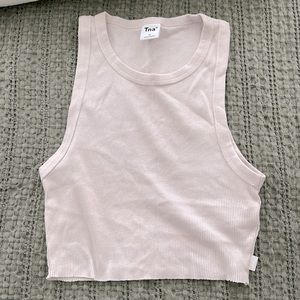 Tna cropped racer tank xs in a light pinky/purple